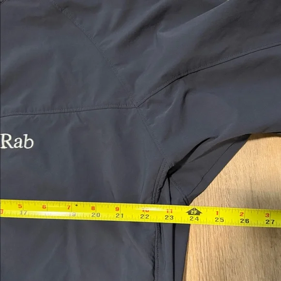 Rab Sawtooth Softshell Jacket Mens Gray Blue Full Zip Pockets Outdoors - Picture 3 of 7